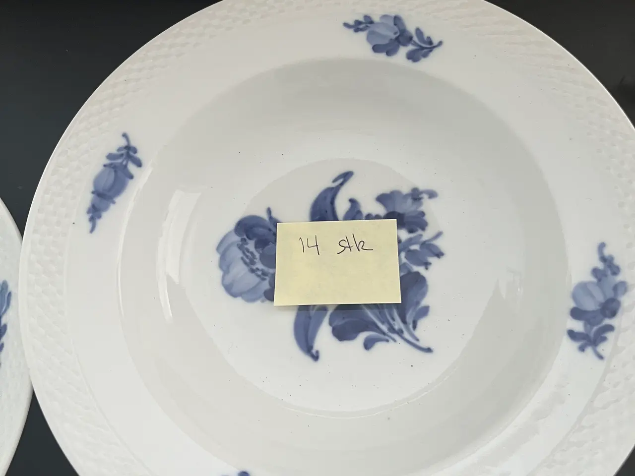 Billede 6 - Retro blå blomst
