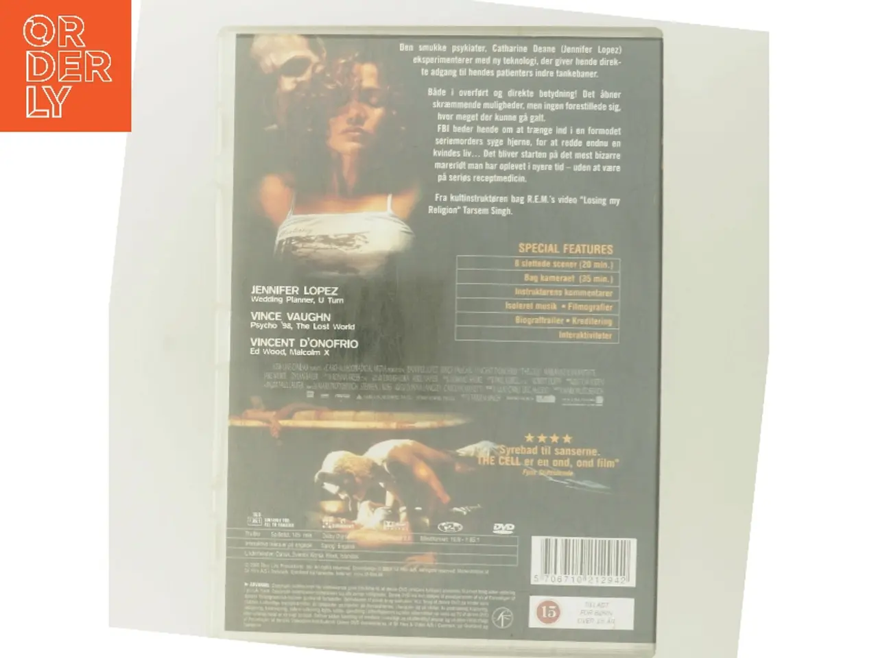 Billede 3 - The Cell med Jennifer Lopez (DVD)