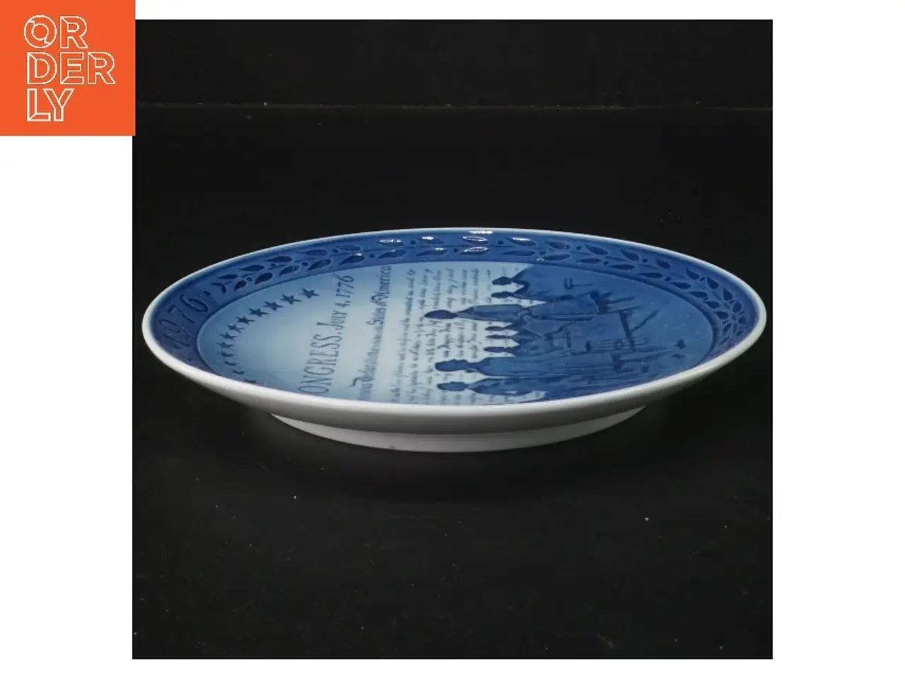 Billede 2 - USA 200 år porcelæn fra Royal Copenhagen (str. Ø 18 cm)