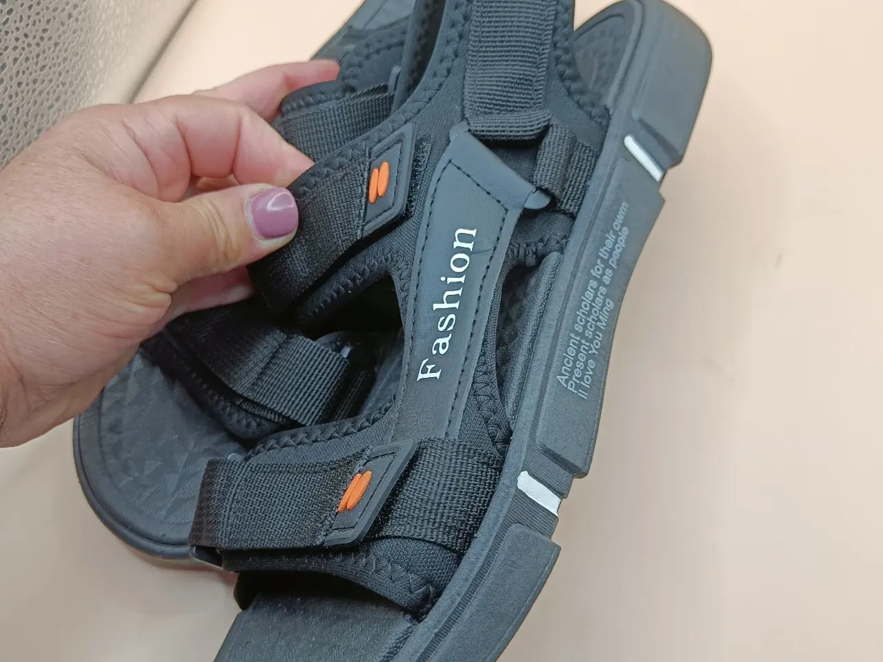 Billede 4 - Fashion sort sandaler 43str