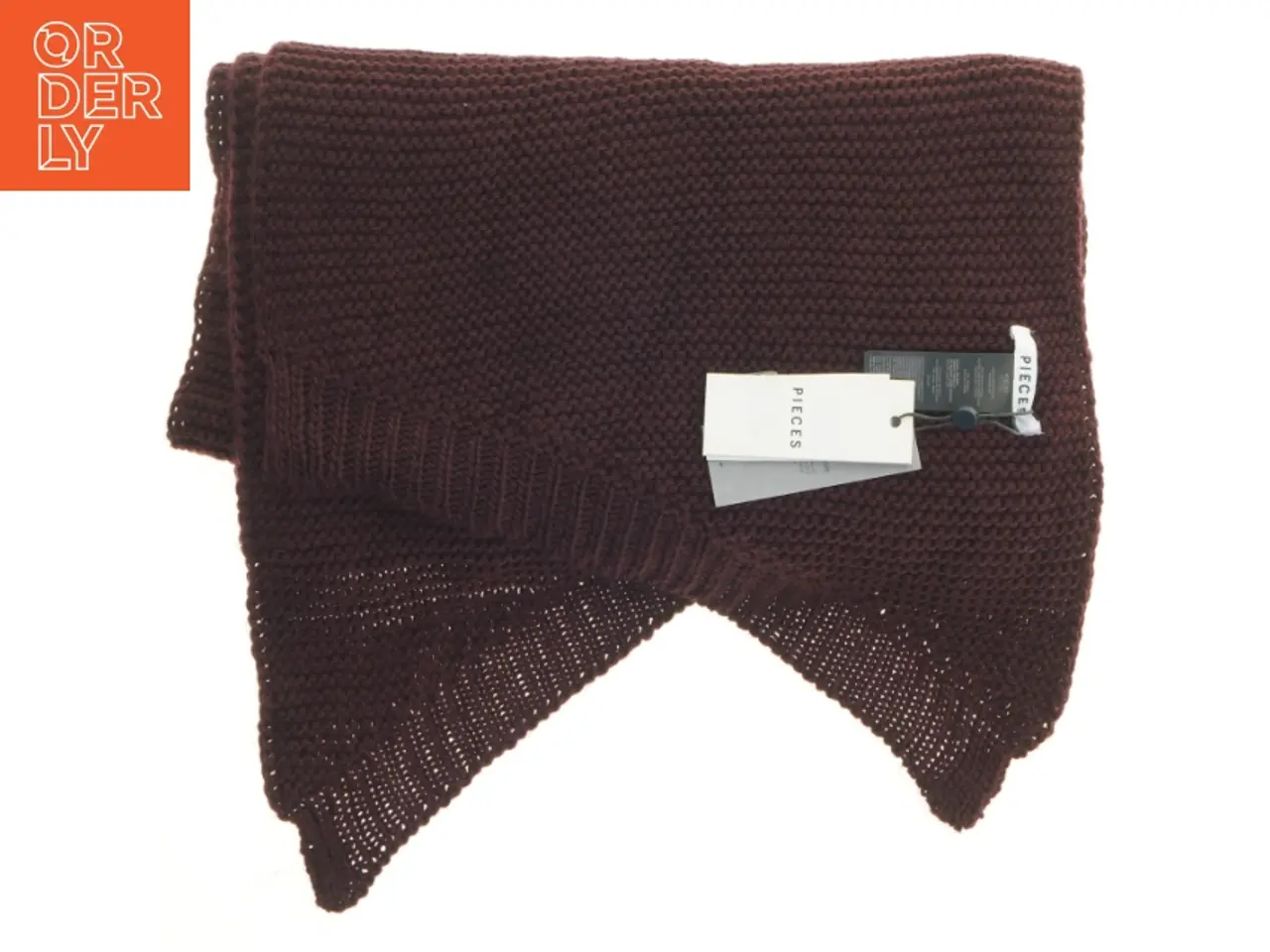 Billede 1 - Strikket sjal fra Pieces (str. 37x225 cm)