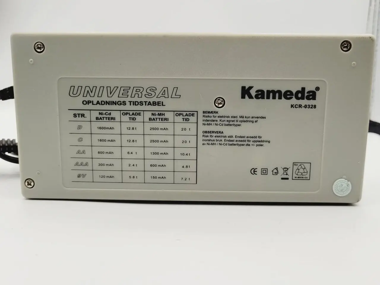Billede 6 - ⭐️- Batterilader D AA AAA C 9V
