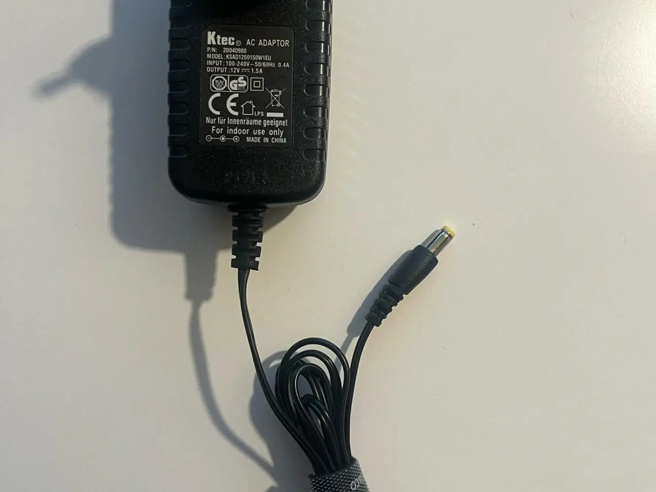 Billede 1 - Strømforsyning 12V 1,5A - Ktec