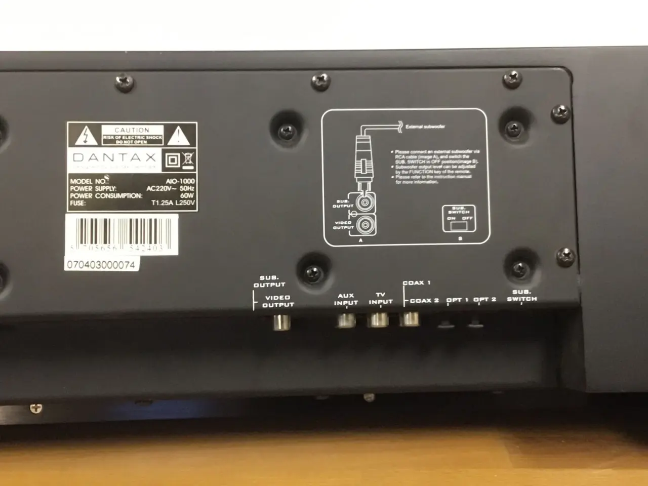 Billede 3 - Dantax AIO 1000 Symphony Soundbar.