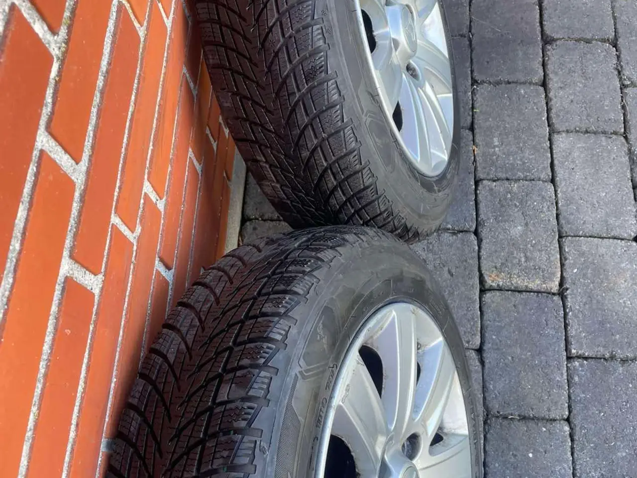 Billede 3 - 15 originale Mitsubishi Aluhjul 4x114.3 vinterdæk