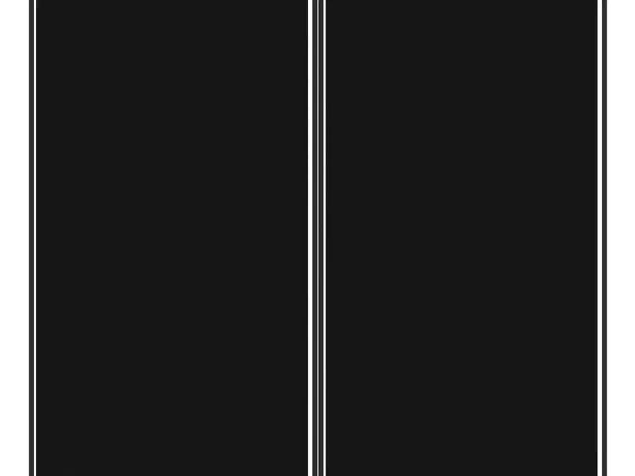 Billede 3 - 2-panels rumdeler 175x180 cm stof sort