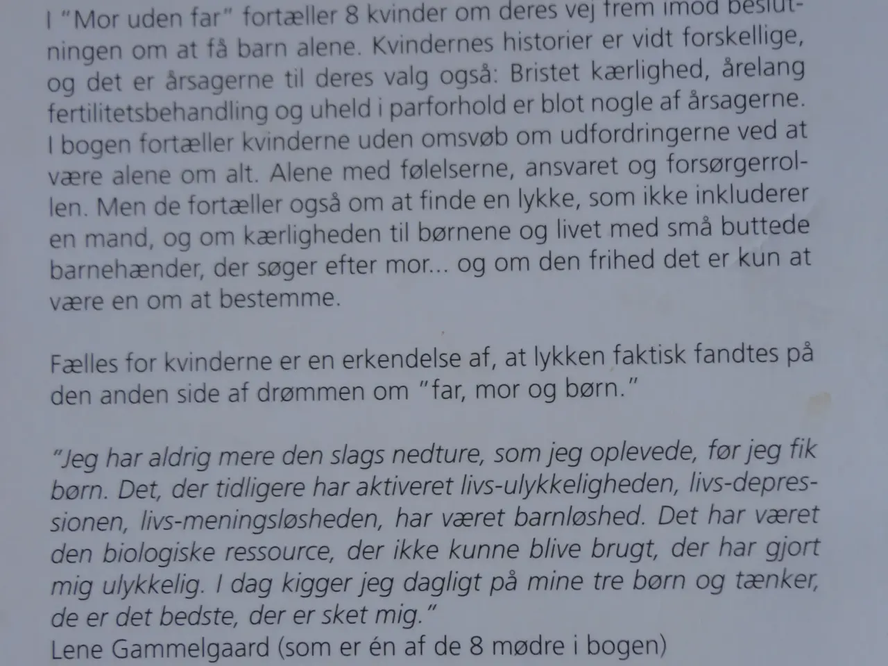 Billede 3 - Mor uden far  :