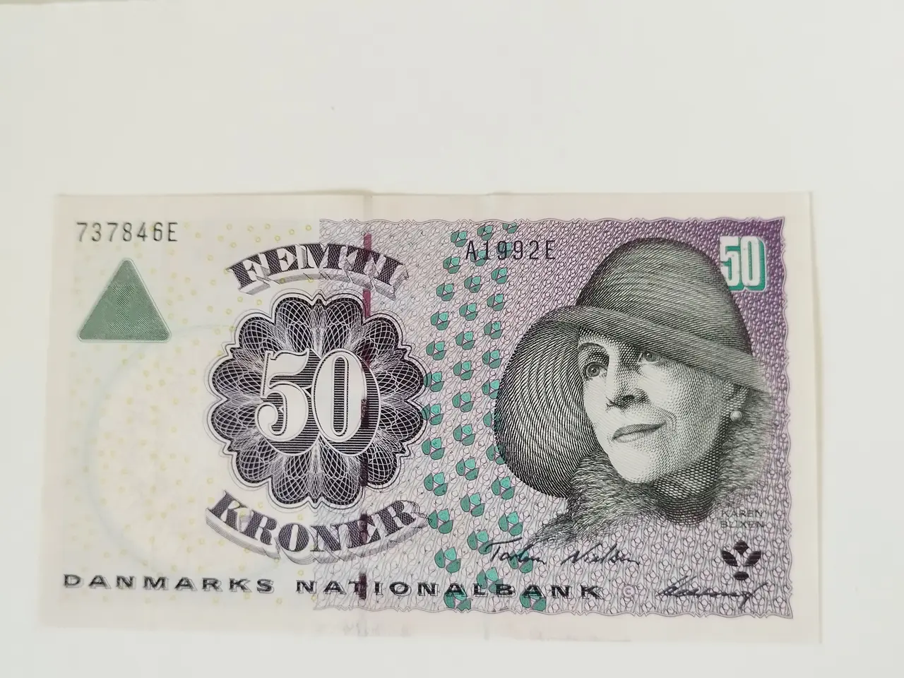Billede 1 - 50 Kroner. Fra 1999. Meget flot