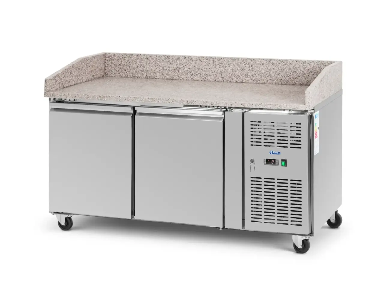 Billede 1 - Kølebord med hjul – 390 l – 2 køleskabe
