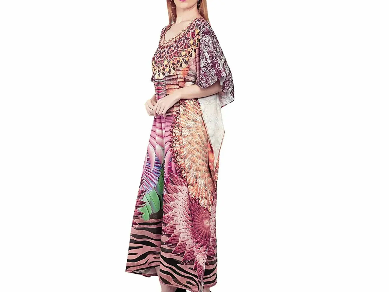 Billede 2 - Maxi Boho style-Flot Print kjole ( One size )
