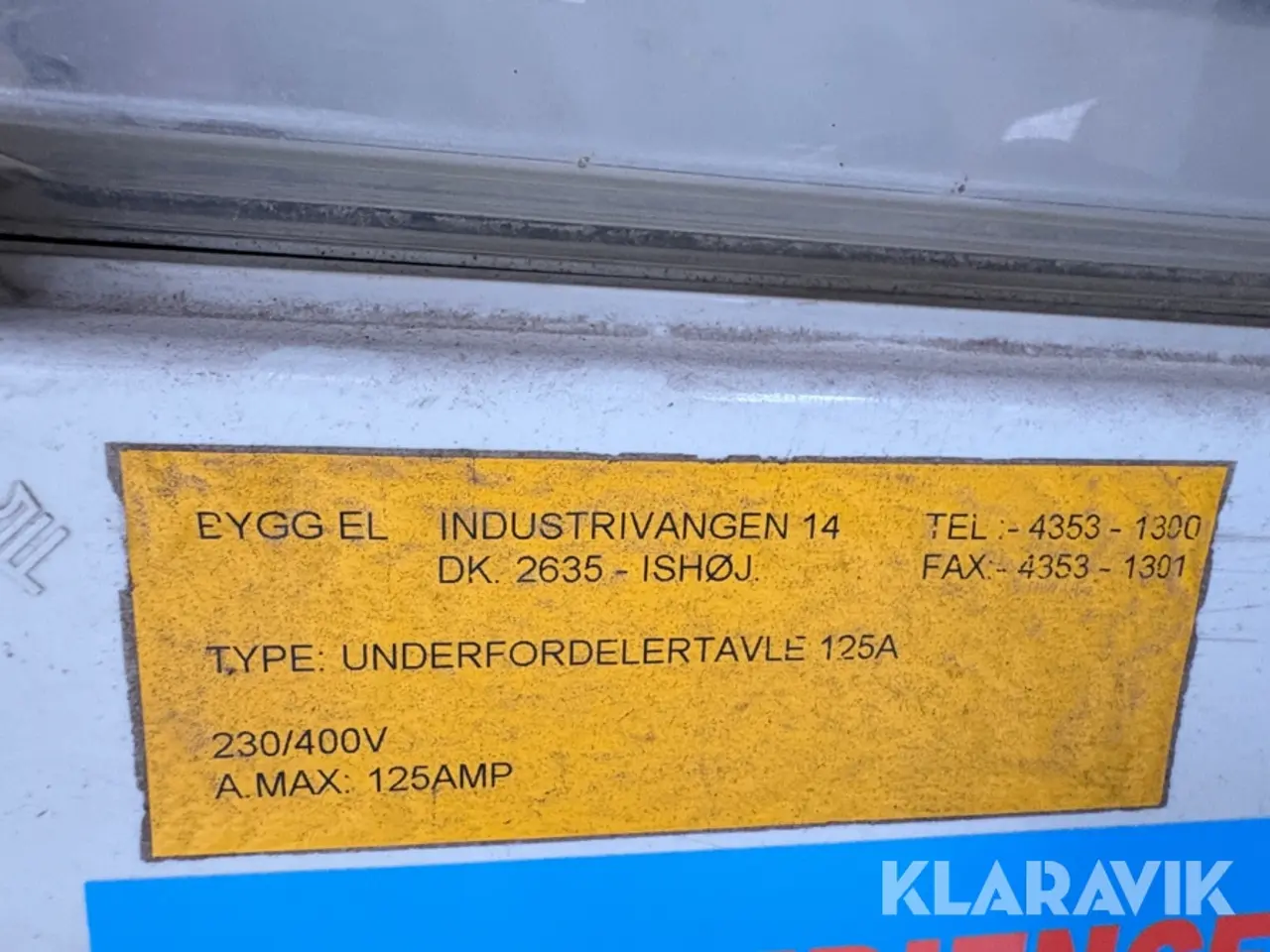 Billede 7 - Eltavle ByggEl 125 A 400 V