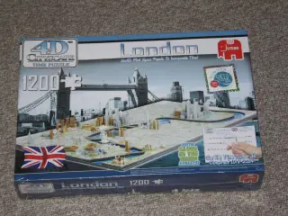4D Jumbo puslespil London 1200 Cityscape time puz