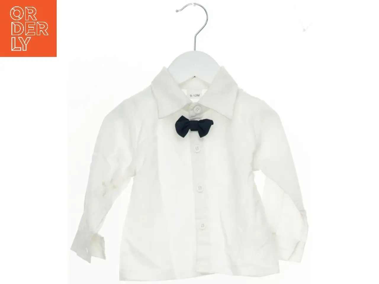 Billede 1 - Hvid skjorte med butterfly til baby (str. 80)