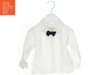 Hvid skjorte med butterfly til baby (str. 80)
