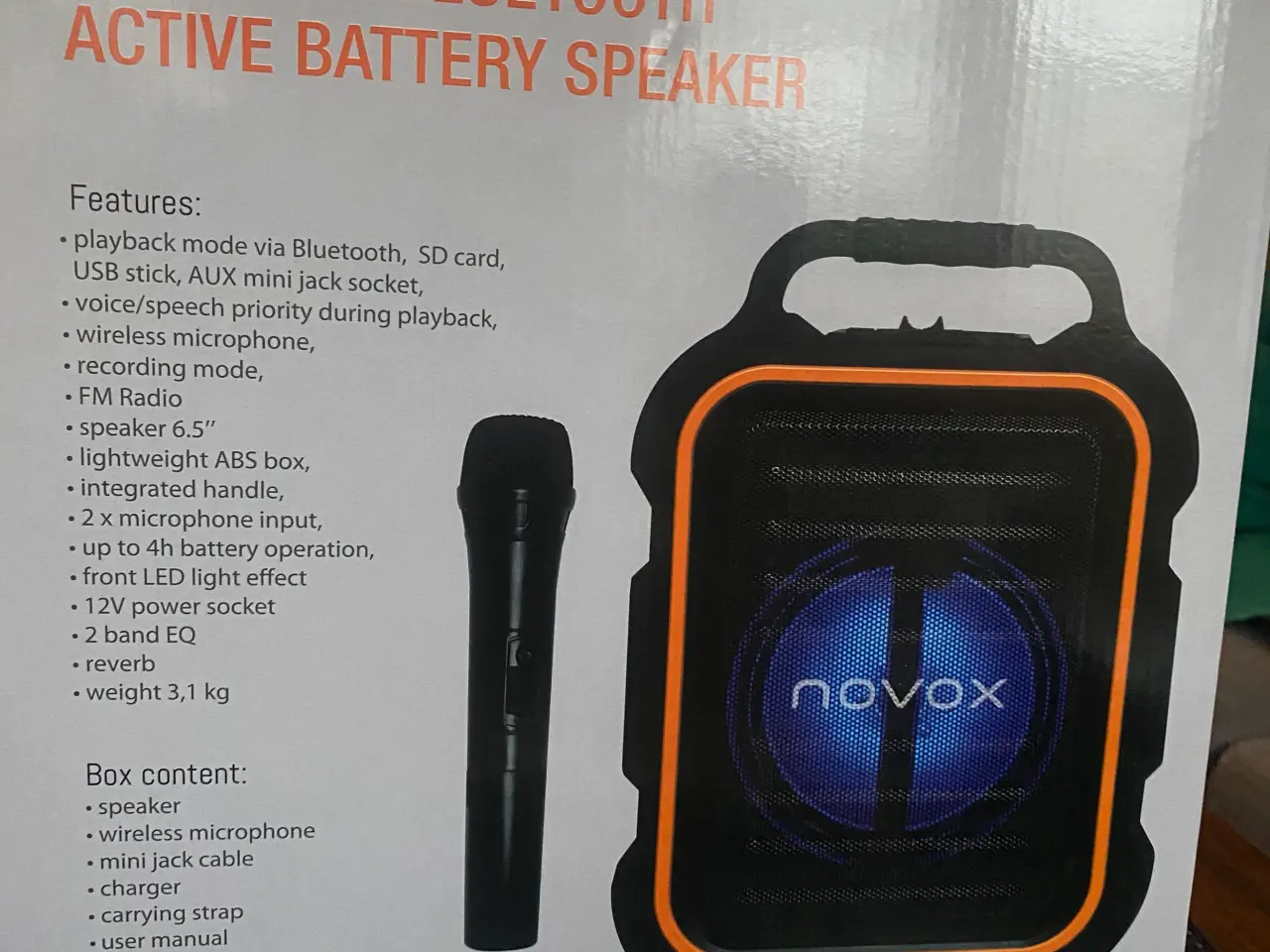 Billede 2 - Novox bloototh højtaler, soundbar