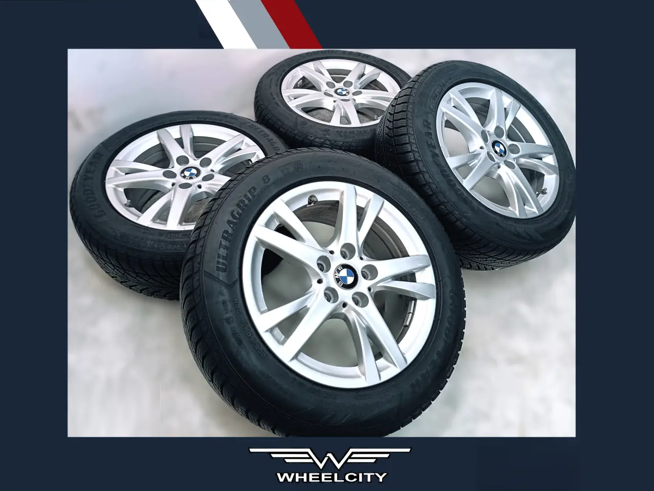 Billede 1 - 5x112 16" ET52 nav 66,6ø BMW vintersæt inkl.TPMS