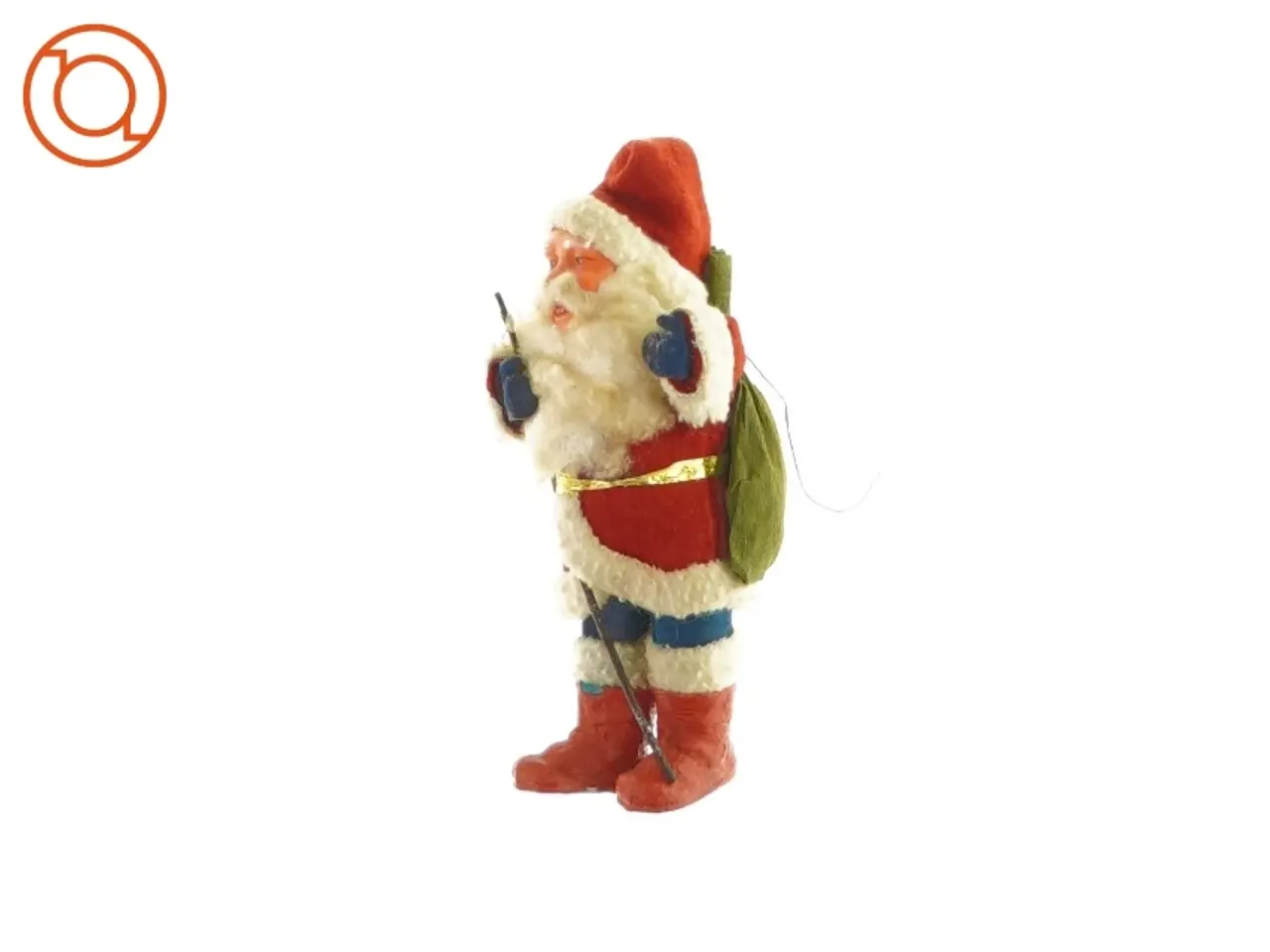 Billede 1 - gammel Julemand med sæk - figur