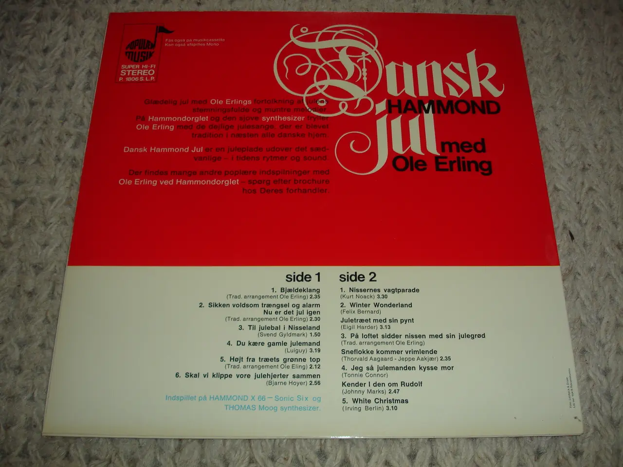 Billede 3 - (Sender gerne) Dansk Hammond Jul Med Ole Erling