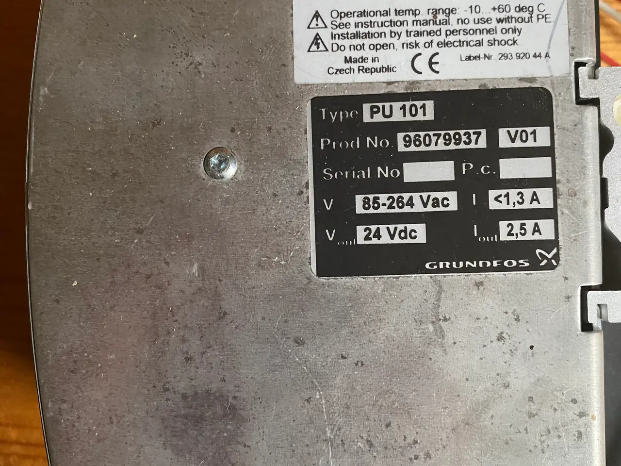 Billede 2 - Grundfos PU 101 Strømforsyning Omformer 
