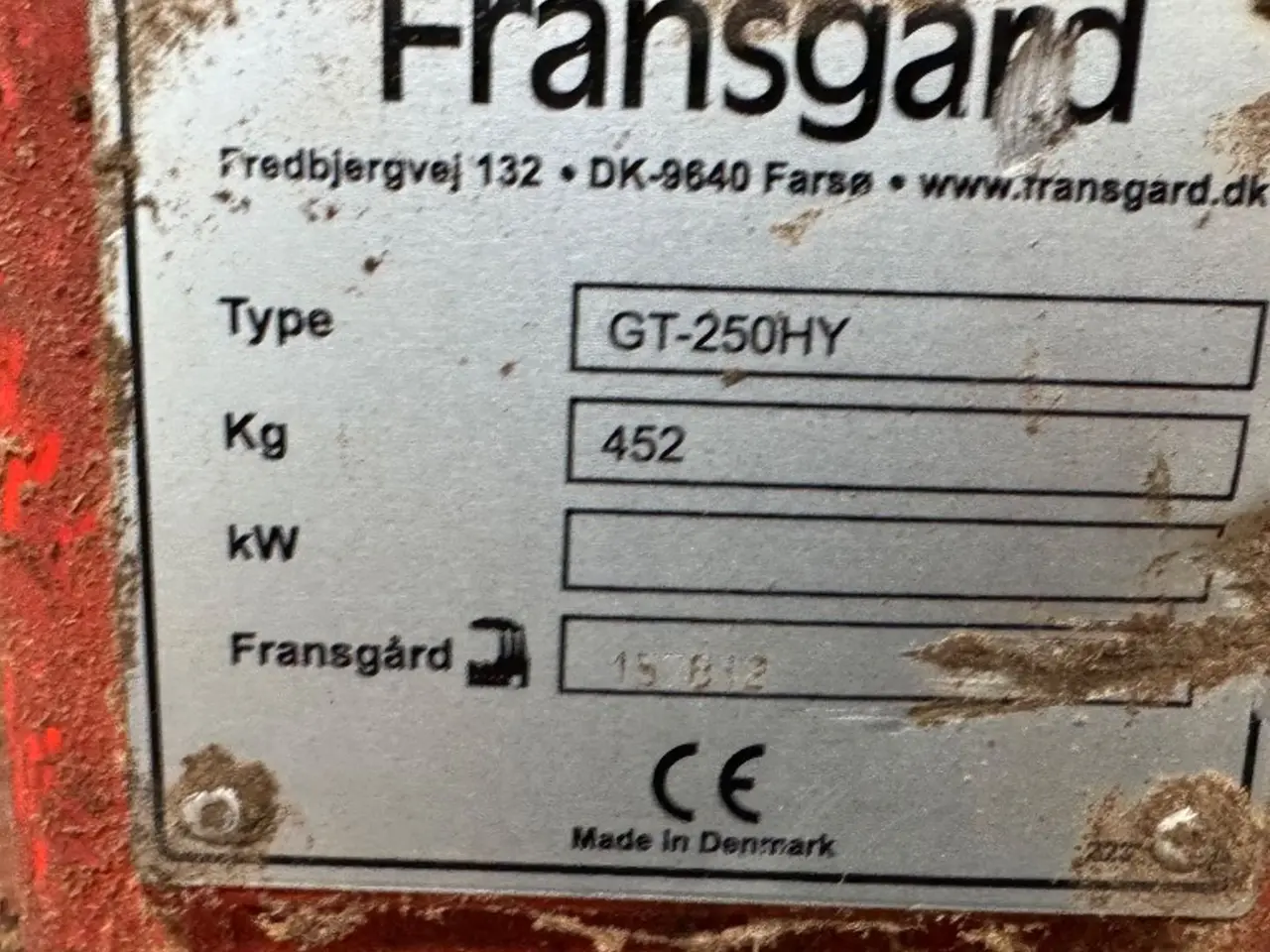 Billede 5 - Fransgård GT250HY