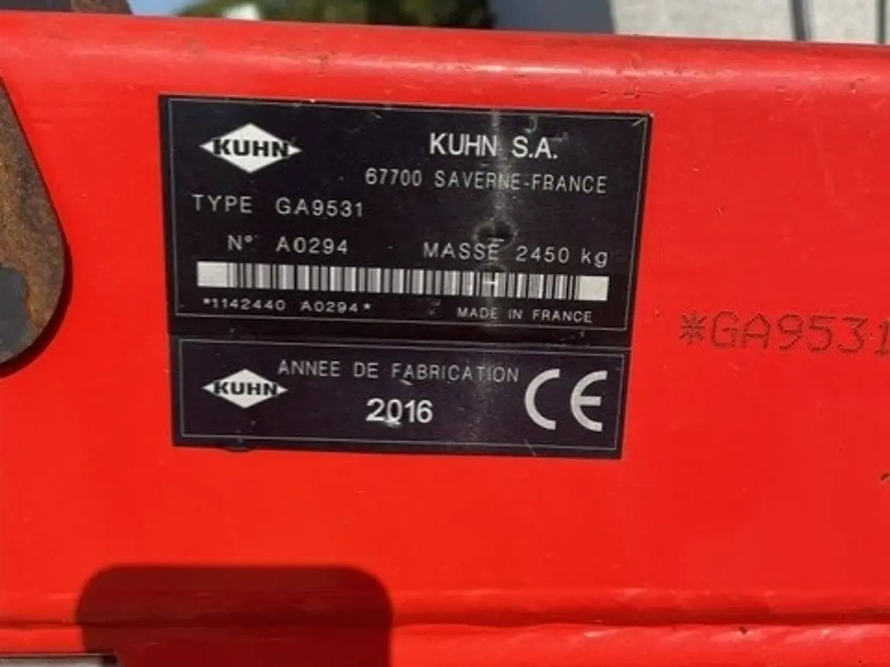 Billede 3 - Kuhn GA 9531 Master drive.