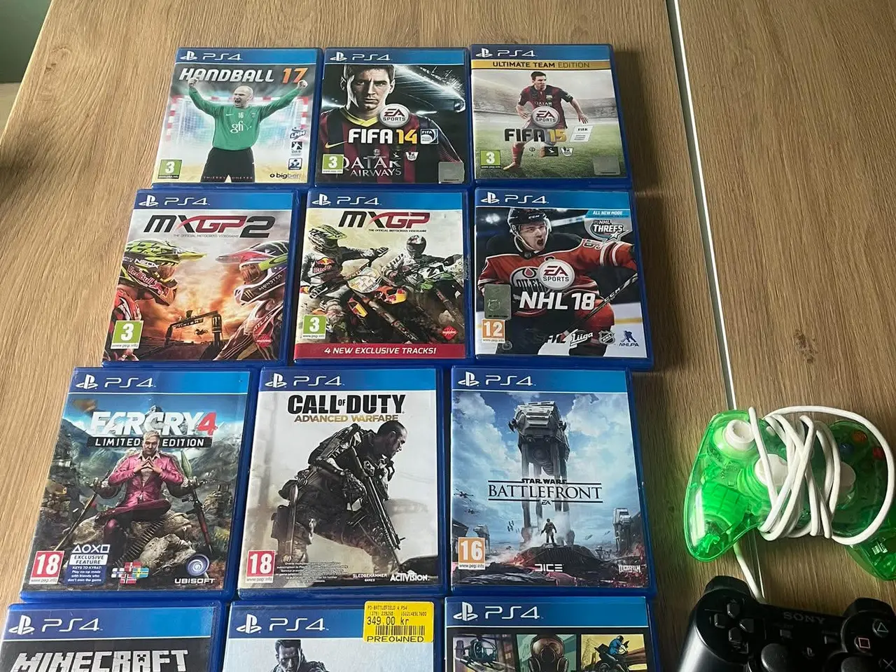 Billede 1 - ps4 spil, ps3 controller og en xbox360 controller