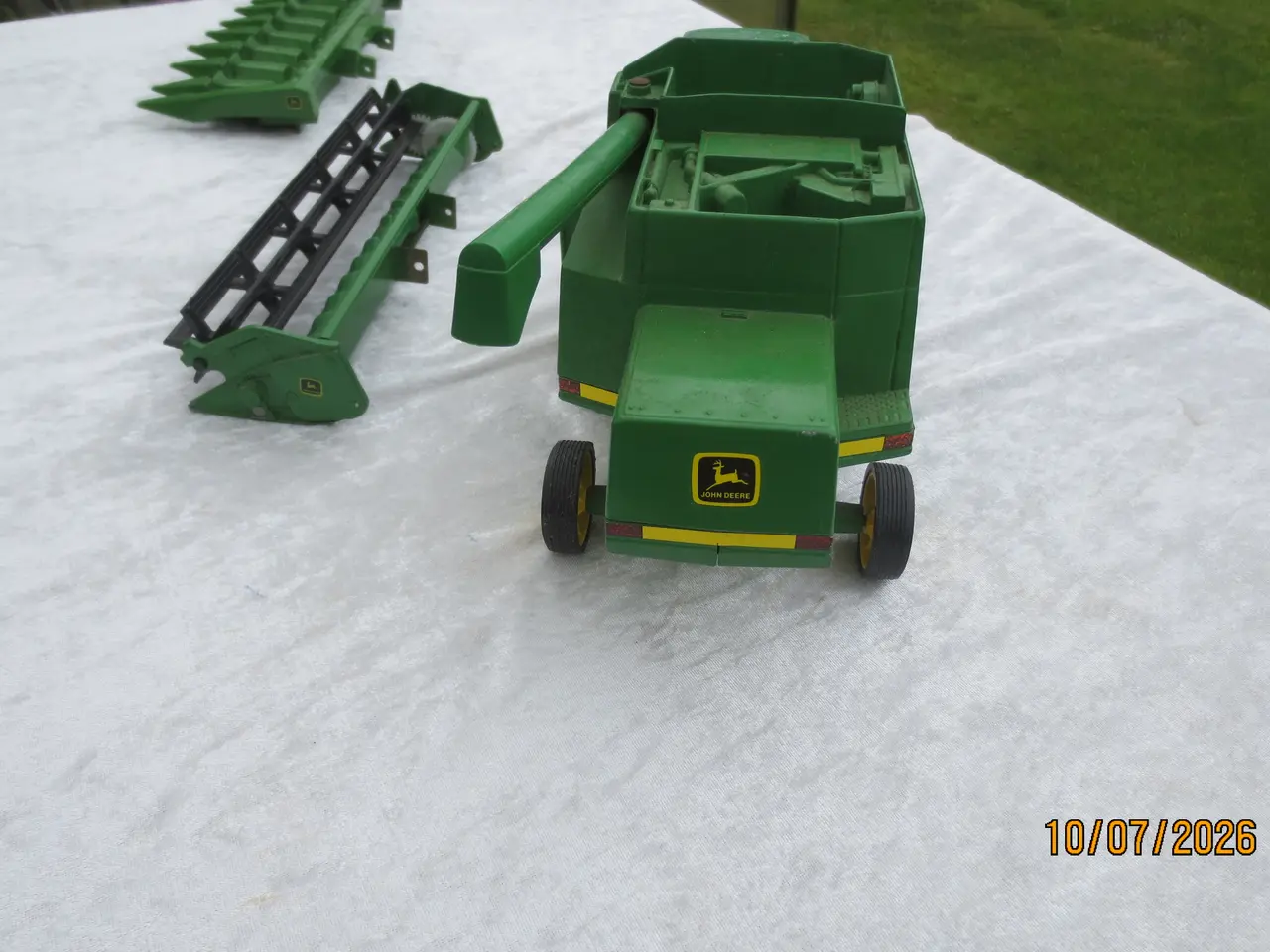 Billede 6 - 1 stk Modeltraktor / Mejetærsker John Deere 9500