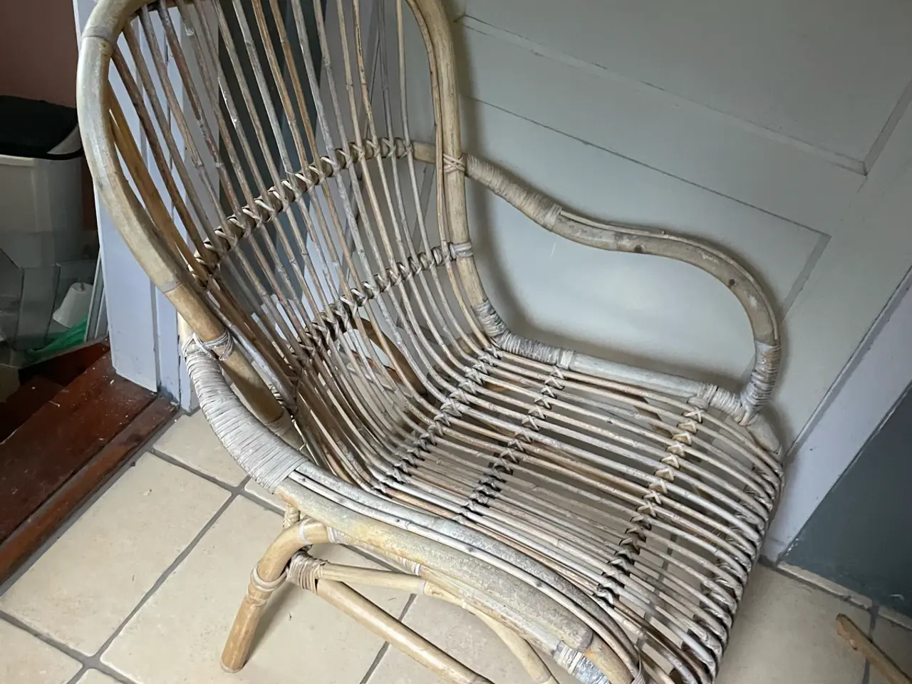 Billede 2 - Havestol i naturrattan