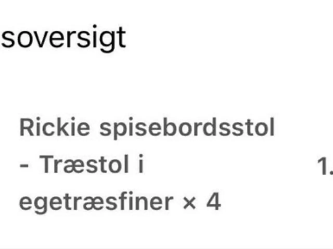 Billede 4 - Spisebord & Spisebordsstole 