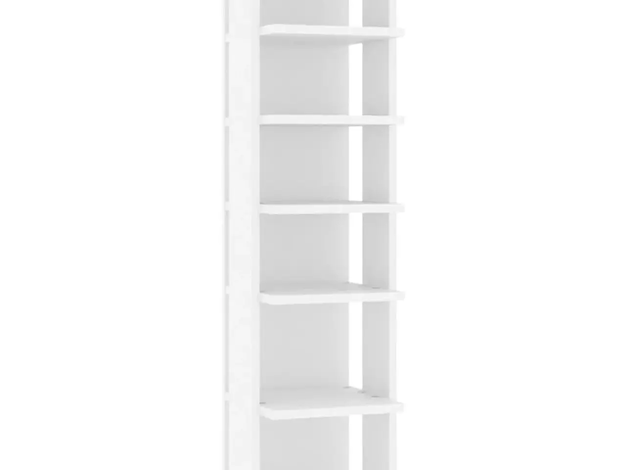 Billede 4 - Skoskabe 2 stk. 27,5x27x102 cm konstrueret træ hvid