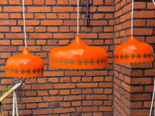 Smukke orange Markise-lamper