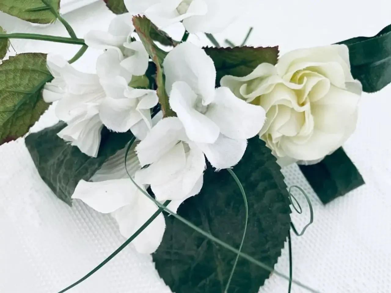 Billede 1 - Kunstig blomster på stilk til dekoration og hobby