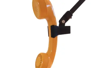 Retro telefon mikrofon (Gul)