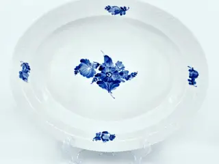 Blå Blomst Flettet Stort Ovalt Fad nr. 10-8017. sortering 1