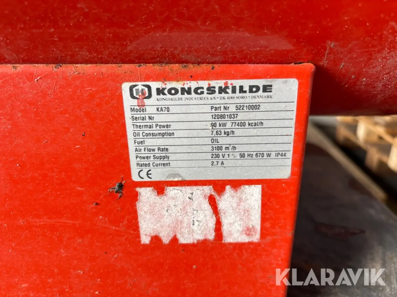 Billede 8 - Varmekanon Kongskilde KA 70