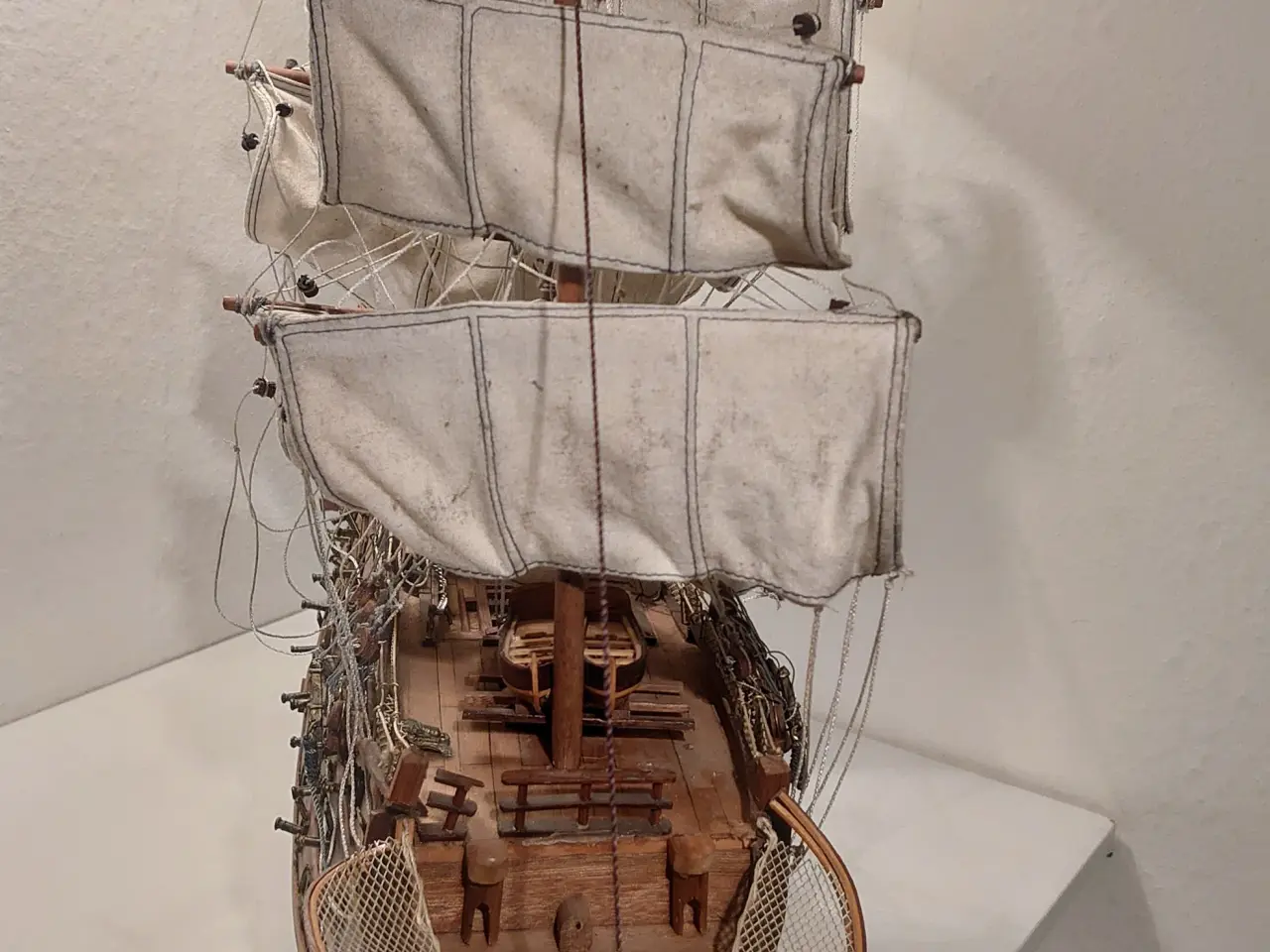 Billede 2 - Stort modelskib "Victory år 1805" L70cm, H65cm.