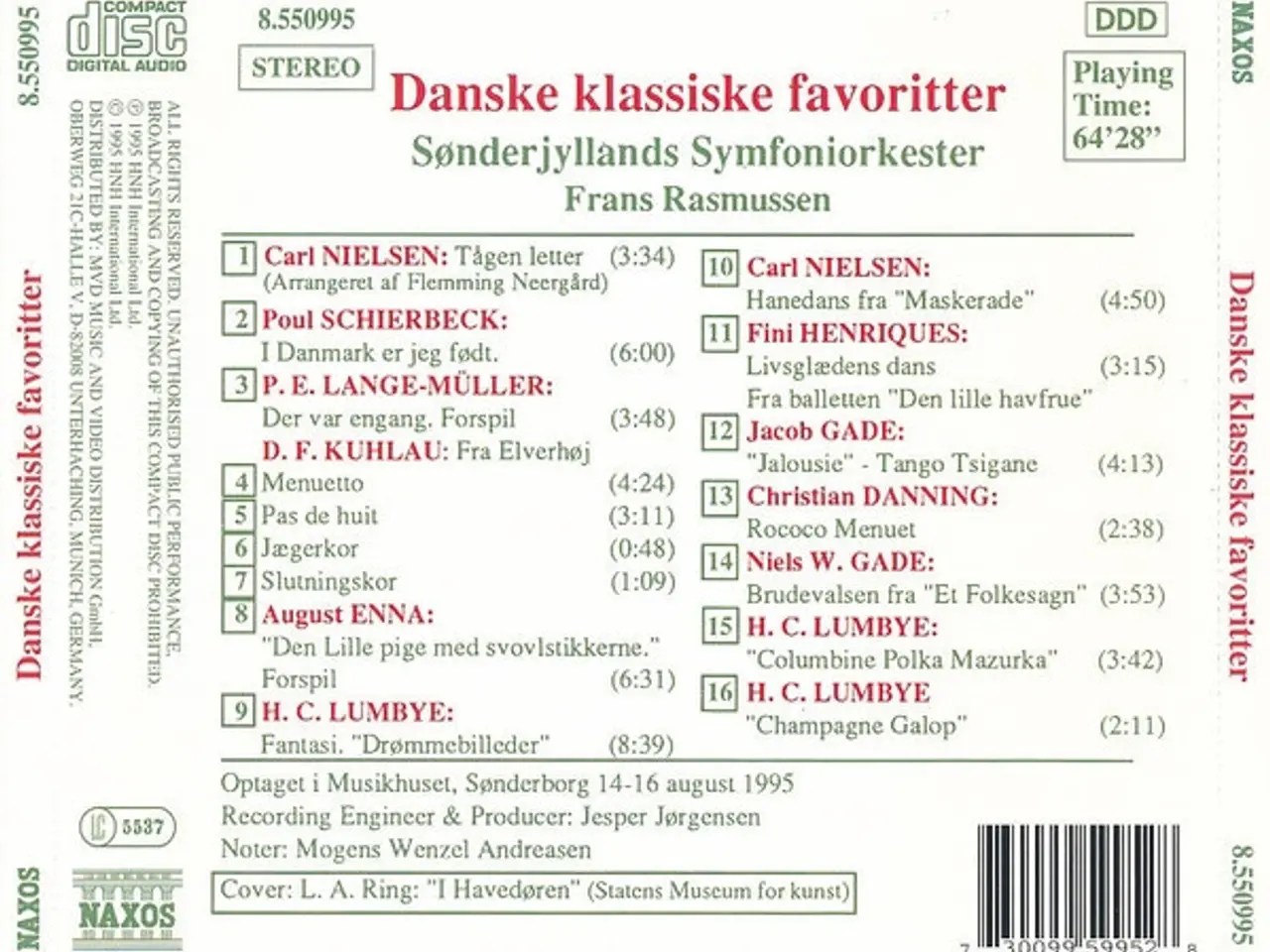 Billede 2 - Sønderjyllands… – Danske Klassiske Favoritter – CD