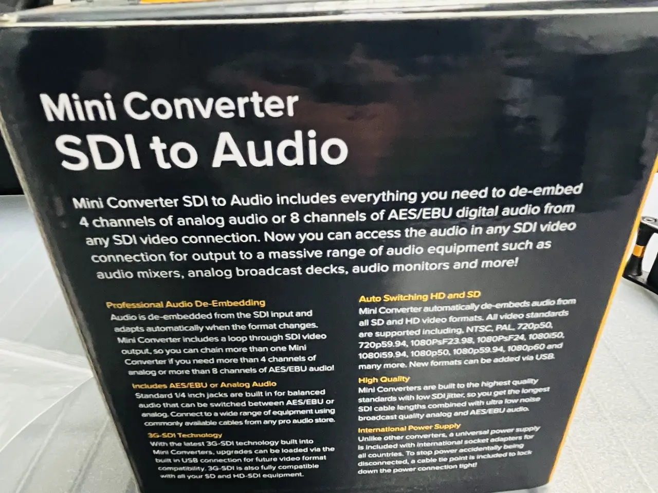 Billede 3 - 2 stk. mini converter BLACKMAGIC SDI to Audio