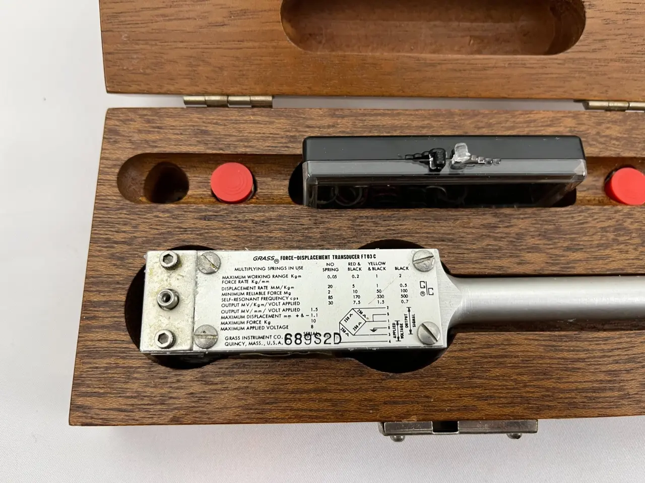 Billede 3 - Grass Model 7P1 Displacement Transducer Vintage