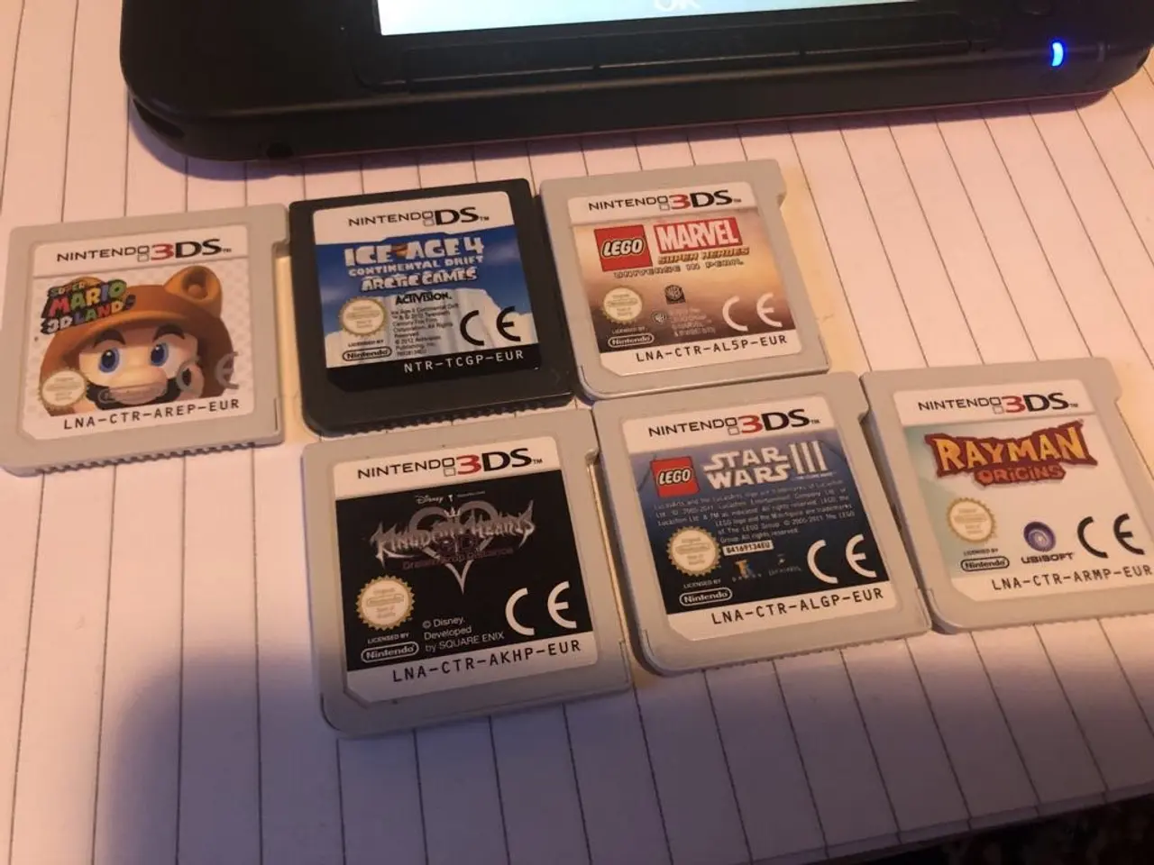Billede 5 - Rød Nintendo 3DS XL+6 spil : Super Mario 3D Land