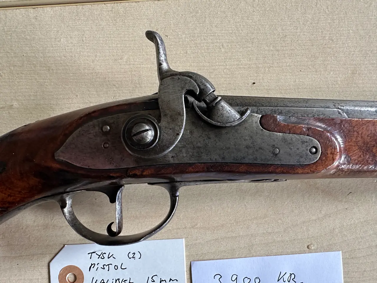 Billede 2 - Original tysk forladerpistol i kaliber 15 mm.