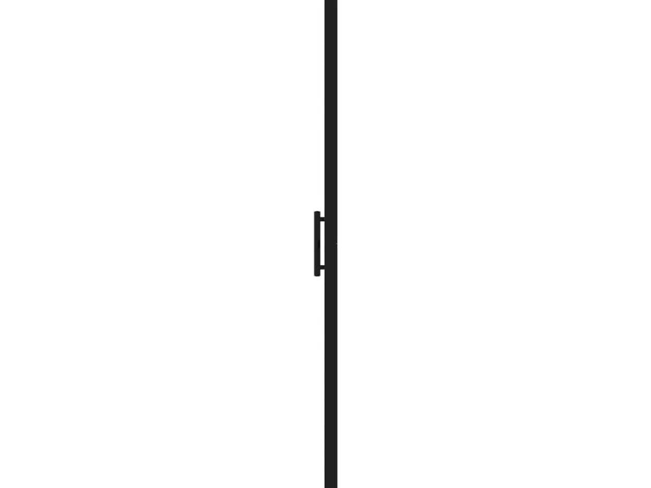 Billede 4 - Brusedør 81x195 cm hærdet glas sort
