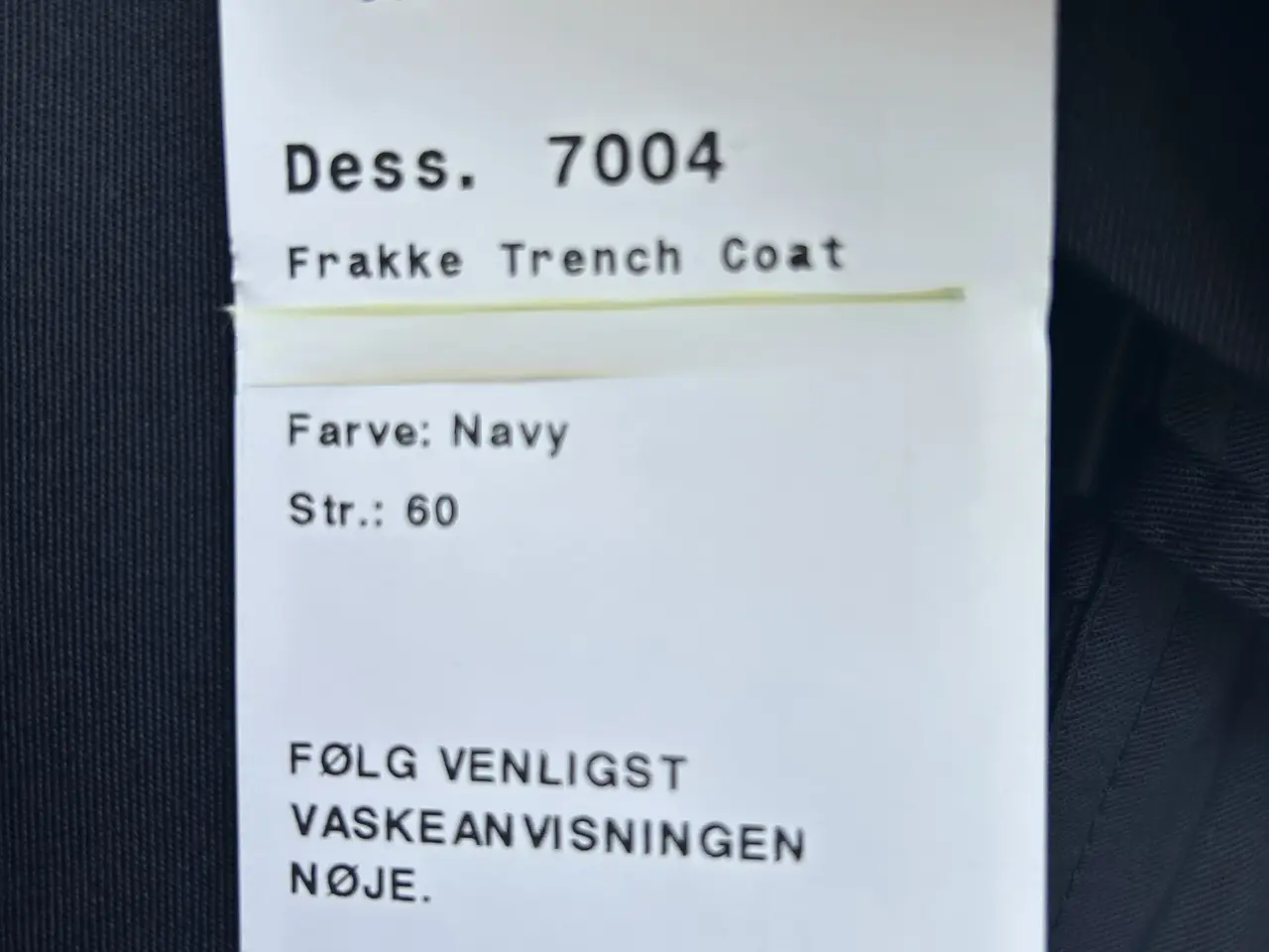 Billede 2 - Trench Coat frakke.