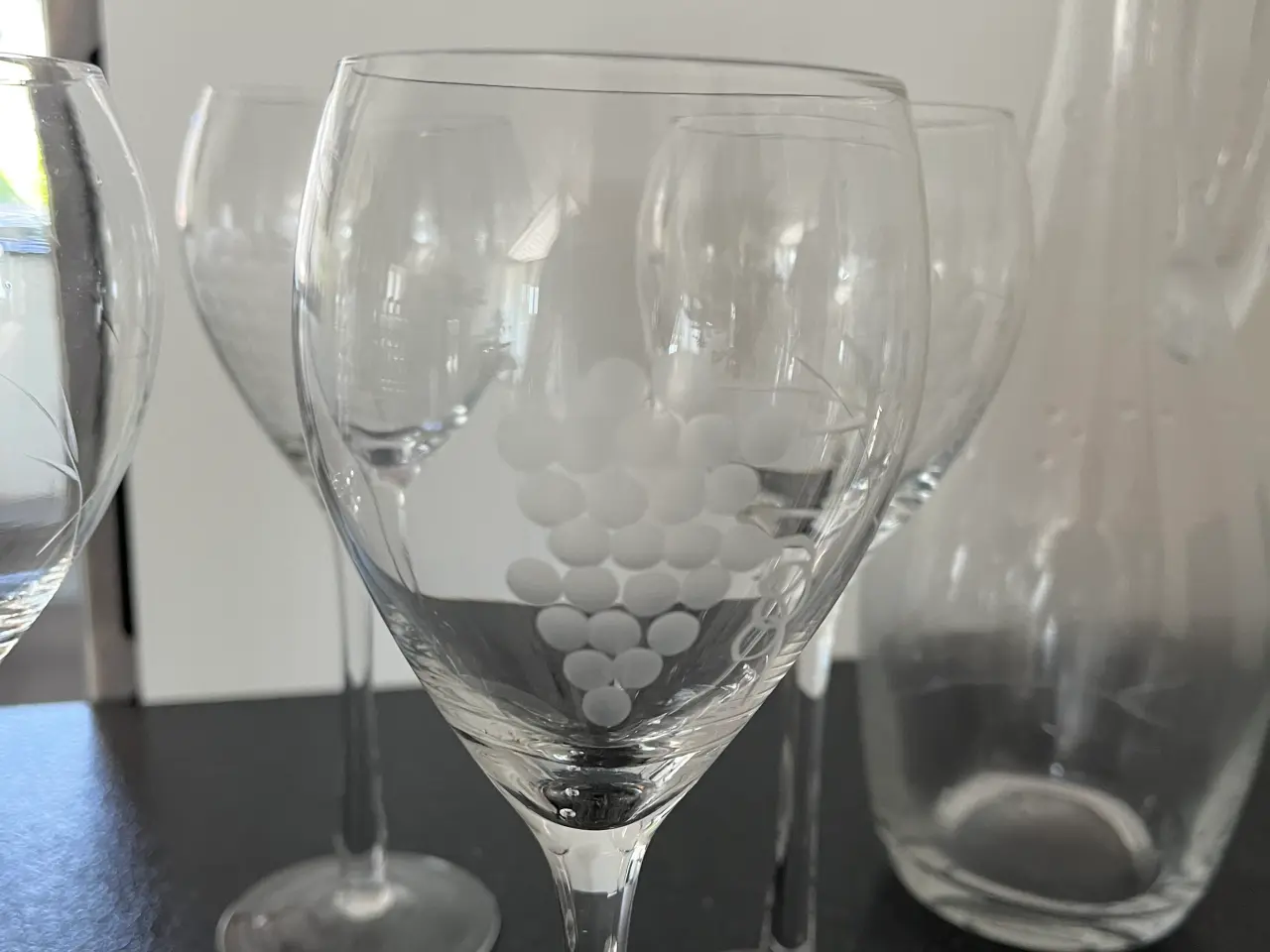 Billede 2 - Vinglas med vinkaraffel  