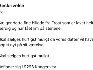 Anna og Elsa diamant painting billed sælges