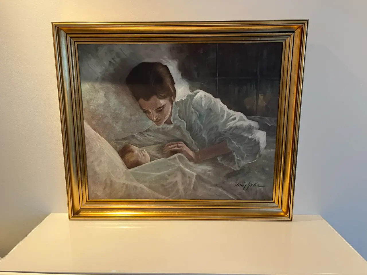 Billede 2 - Eksklusiv oliemaleri af Arling Gade fra Ålborg.