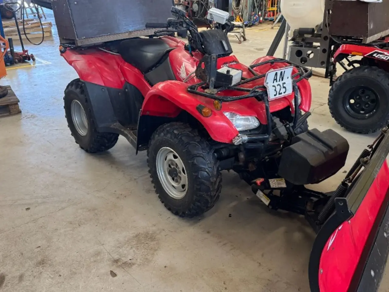 Billede 3 - Honda 420 med sneplov og spreder