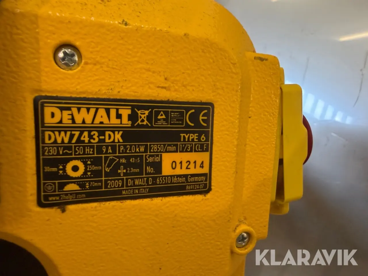 Billede 10 - Rundsav Dewalt DW743-DK