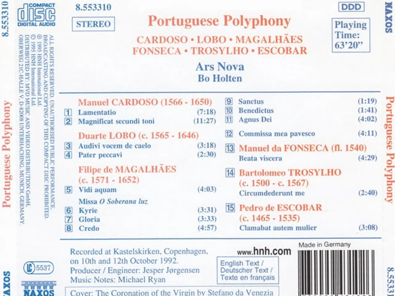 Billede 2 - Cardoso* – Portuguese Polyphony – CD
