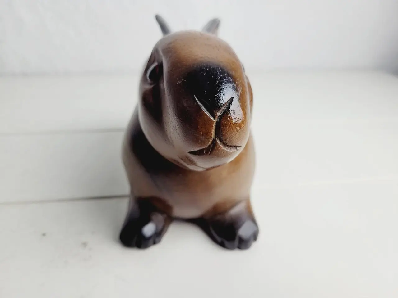 Billede 4 - ⭐️- Charmerende Vintage Hare i Træ